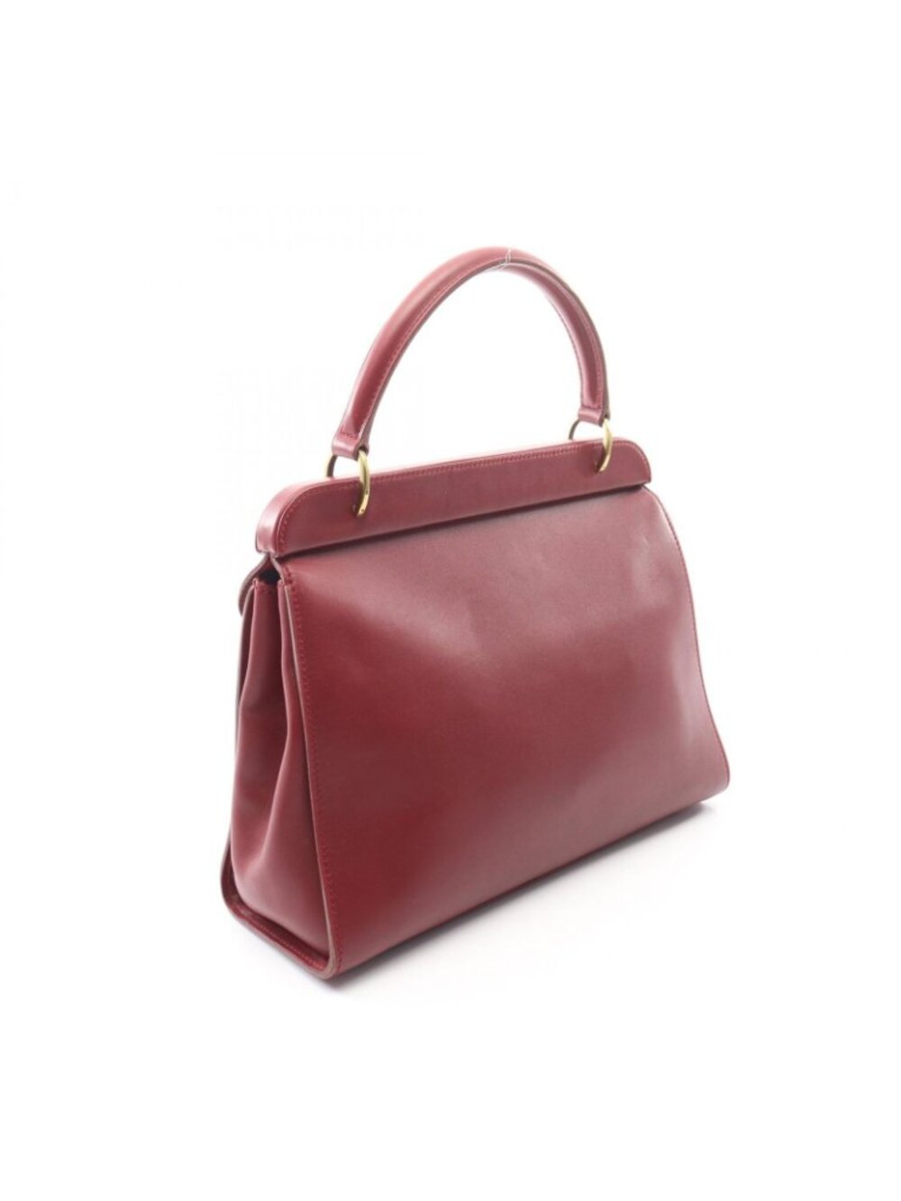 Gucci Bordeaux Leather Handbag a with Pouch - Picture 2 of 11